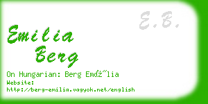 emilia berg business card